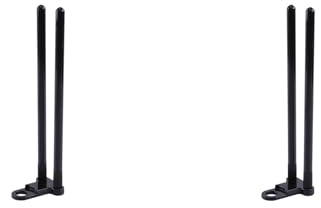 2 Stück Angeln Snag Bars Ohren, Aluminiumlegierung Snag Bar Ohren, Winddichter Angelruten-Anschluss, Bissanzeiger für Bissanzeiger