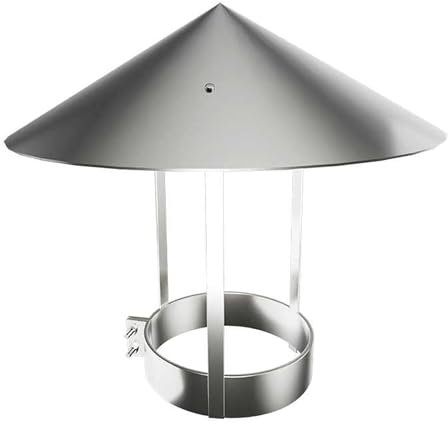 GSATREY Terminale Canna Fumaria Antivento E Antipioggia, Terminale Camino, Comignolo in Acciaio Inox per Camino, Stufa A Legna, Pellet E Caldaia Biomassa, per Tutti I Combustibili(21cm/8.3in)