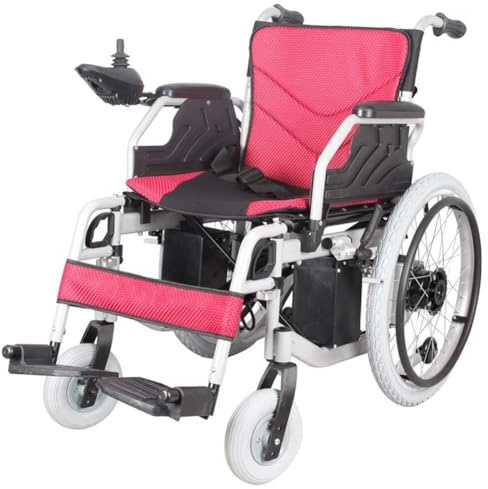 Meilleur fauteuil roulant électrique pliable, léger, robuste, motorisé électrique, résistant à l'usure et durable, bleu