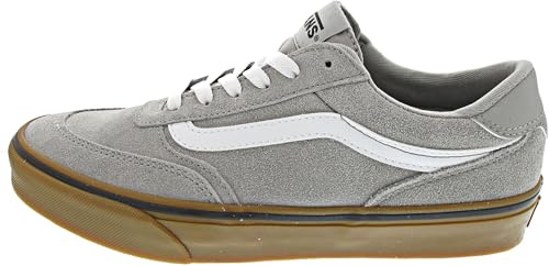 Vans Men's Brooklyn LS Shoe | Low-Top Sneakers for Everyday Wear, Walking, Work & Fashion, Suede Gum Drizzle, 12