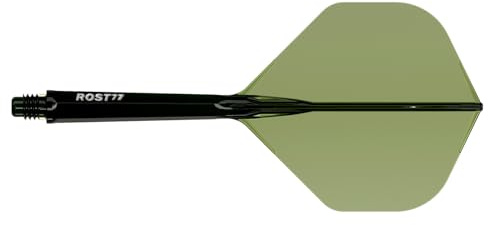 CUESOUL ROST 77 Integrierter Dartwelle und Flug,große Standardform,Set von 3 (klare Farbreihe)