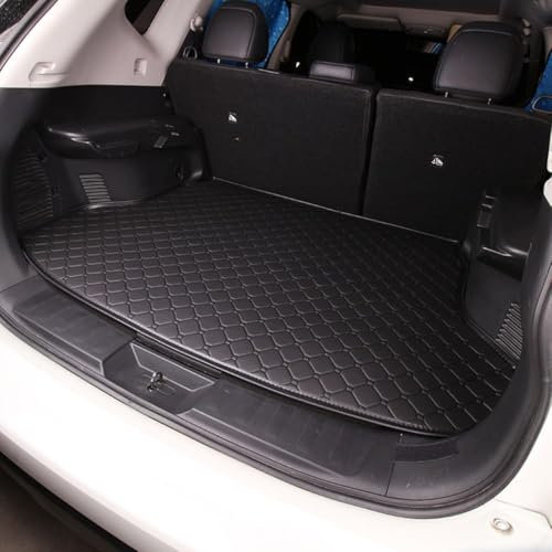 GYHRLG Auto Kofferraummatte für T-Cross 2019 2020 2021 2022 2023 2024 2025, Auto Leder Kofferraum Matten Kofferraumwanne Wasserdicht Kratzfest Cargo Teppich Zubehör