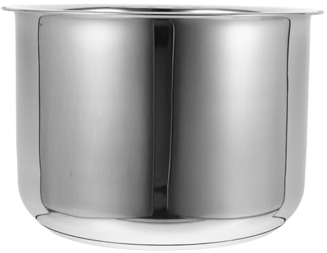 Abaodam Cubeta Interior de Acero Inoxidable para Arrocera 6l Plata | Compatibilidad, Repuesto Arrocera y Ollas Programables, Fácil Limpieza y Calentamiento Rápido