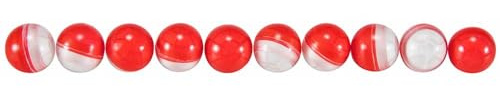 Palle Calibro 50 RAM, Proiettili Pepper Round per pistola T4E HDR50, Set da 10 Pezzi, Rosso/Bianco
