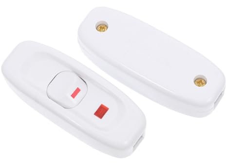SOIMISS 2stücke Inline-schalter Mit Kontrollleuchte Ersatz-schalter Für Kabel Kippschalter Für Lampen Und Beleuchtung Für Schlafzimmer Esszimmer Wohnzimmer -management