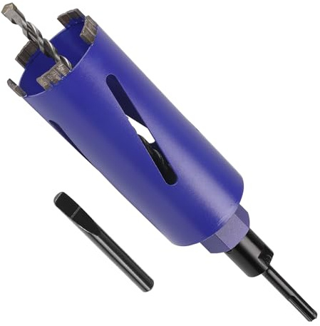 CPROSP M22 Corona Diamantata per Carotatrici Ø68mm L200mm, con Adattatore SDS PLUS e Punta di Centraggio, Corona per Foratura a Umido e a Secco, per Forare Calcestruzzo, Muratura e Pietra