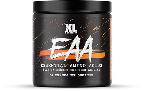 XL Nutrition EAA 375g Amino Acid Supplements - 8g EAA Amino Acids & 6g BCAAs for Muscle Growth, Recovery & Hydration - Vegan, Zero Sugar, Gluten-Free - 30 Servings (375g, Tropical Strom)