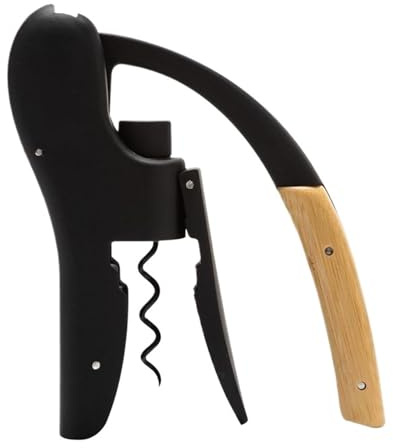 Abridor de botellas vino con cabeza ganso, mango madera maciza, opciones en bambú y nogal. Portátil duradero for cualquier ocasión(Product5)
