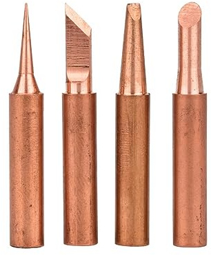 Punte per saldatori, Set di punte for saldatore a riscaldamento interno in rame puro, ottone, 5-6 pezzi(5 Pcs)