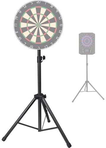 Soporte profesional para tablero de dardos, trípode, altura ajustable 105-210 cm, resistente, para diana y diana electrónica, tornillos incluidos