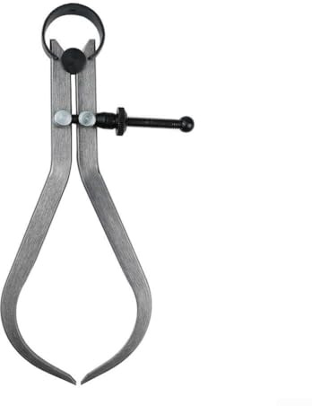 Calibrador Vernier para torneado de madera, calibre externo de acero al carbono, herramienta de medición para torno de madera, diámetro exterior, divisor portátil para interiores (150 mm)