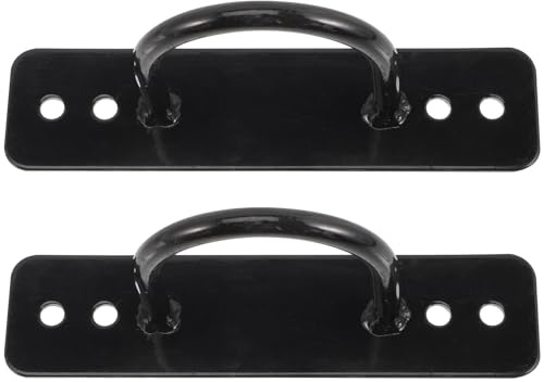 Garneck Anclajes de Cuerda de Batalla de Acero Inoxidable para Gimnasio, 2 Piezas, Montaje en Pared y Techo, Seguros Entrenamiento en Casa Aire Libre