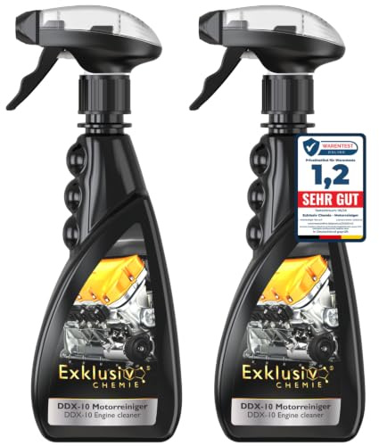 Exklusiv Chemie Motorreiniger | Kaltreiniger | Motorraum Reiniger | Teerentferner | Engine Cleaner | Teilereiniger | Entfetter | 500 ml (Packung mit 2)