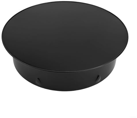 MuchLuckystar Chimney Hole Cover, Black Stove Pipe Block Head 50-200MM Cover Stainless Steel Flue Vent Cap for Fireplace Wall Roof Exhaust Sealing(200mm)