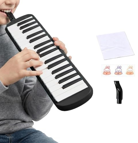 Melodica Musikinstrument 32-tangenters portabla slagverkskeyboard-prylar | Små Musikinstrument för män, utbildning, i klassrum, hemma, på resa, för vuxna, tonåringar och