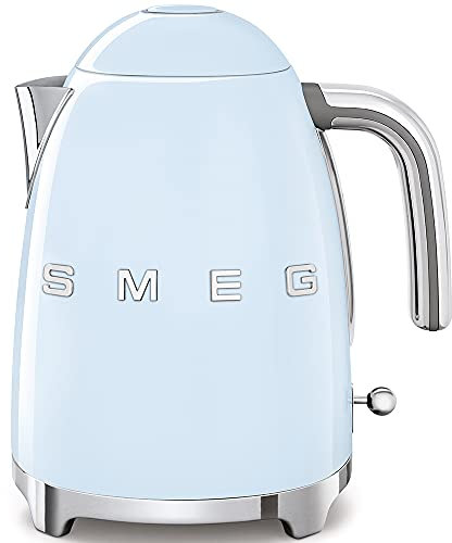 Smeg KLF01PBUK - Bollitore stile retrò anni '50, colore: Blu pastello