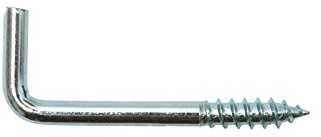 EisenRon Schraubhaken gerade 3x30 / 12 mm verzinkt - 25 Stück Winkelhaken