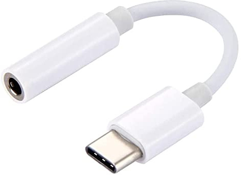 MMOBIEL Adaptateur Casque USB C vers Jack Audio 3, 5 mm Compatible avec Samsung Galaxy S26/S25/S24/S23/S22/S21/S20/S20 FE/S10(+)/Note 20, Huawei P40/P30/P20 Pro, Xiaomi, Google Pixel 4XL etc. (Blanc)