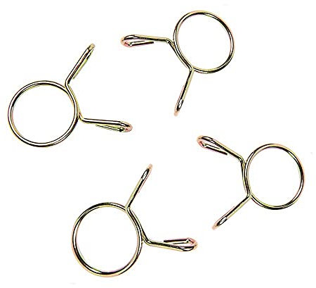 YOFASEN Durchmesser 6-20mm Federklemme Benzinschlauch Leitungswasserrohr Air Rohrschellen Fastener, M11 *50pcs, Gold