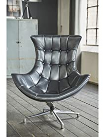 KAWOLA Sessel Wohnzimmer Loungesessel Leder Skio Fernsehsessel Einzelsessel Drehsessel Drehstuhl Designer Sessel Cocktail Sessel Clubsessel Relaxsessel Chefssessel