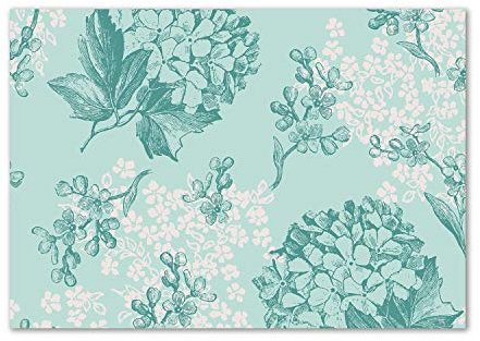 Tulup Acrylglas - Wandkunst - Bild auf Acrylglas Deko Wandbild hinter Kunststoff/Acrylglas Bild - Dekorative Wand für Küche & Wohnzimmer 100 x70 cm - Blumen & Pflanzen - Flieder - Blau