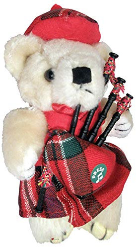 I LUV LTD Musical Teddybär MacFarlane Clan Tartan Schottisches Geschenk, Hergestellt in Schottland