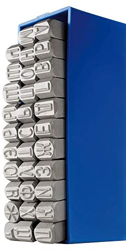 GRAVUREM-Schlagbuchstabensatz, Schlagstempel, Prägestempel, Einschlagbuchstaben A-Я - KYRILLISCHES ALPHABET / 3mm
