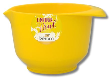 Birkmann, Colour Bowls Rühr- und Servierschüssel, Gelb, 1,0 Liter, Melamin, kratzfest, standfest, nachhaltig, 708815