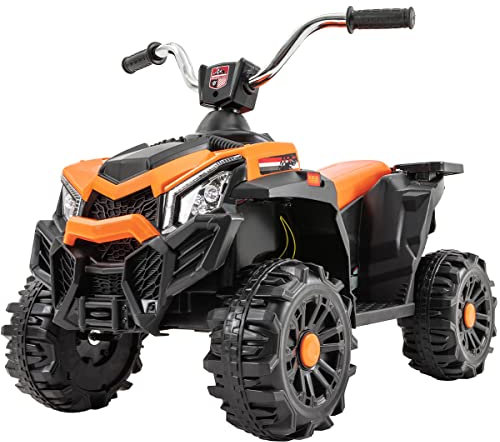 Actionbikes Motors Kinder Quad Elektro Bumblequad | Elektroauto - Kinderquad - Kinderauto elektrisch - Elektrofahrzeuge - Quad bis 3 km/h - Elektrofahrzeug - Elektro Auto für Kinder ab 1 Jahr (Orange)