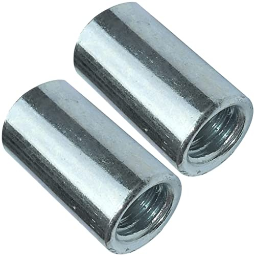 AERZETIX - C49630 - Satz von 2 Verbindungsmuttern distanzmuttern langmuttern M8x20x11mm gewinde - verbindungsmuffe rund zylindrisch verlängerung - aus verzinktem stahl