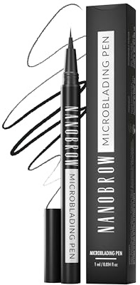 Präziser Augenbrauenmarker Nanobrow Microblading Pen - betonte, dichte und gefüllte Augenbrauen, ultradünne Spitze (Espresso)