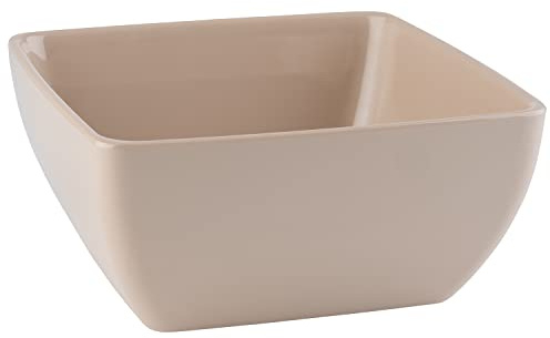 APS 85261 Melaminschale PURE COLOR Servierschale für vierlerei Speisen, 25,0 x 25,0 x 12,0 cm, 3,8 Liter, sand