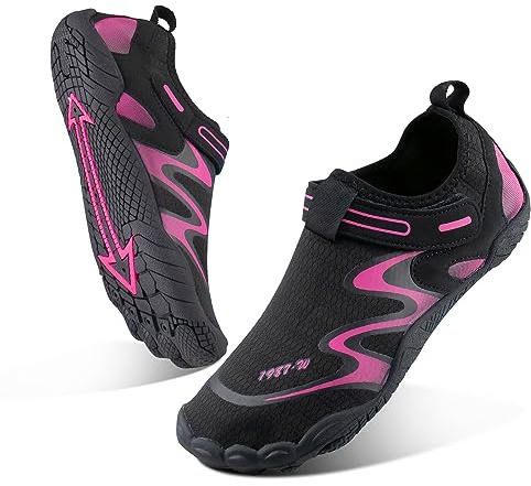 Wasser Schuhe Herren und Damen Aqua Beach Swim Fitness Trainer Indoor (Rosenrot, Erwachsene, Damen, 39, Numerisch, EU Schuhgrößensystem, M)