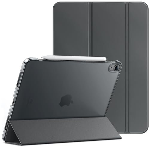 JETech Custodia per iPad Air 11 Pollici M3/M2 (2025/2024), iPad Air 5a/4a (Modello 2022/2020, 10,9 Pollici), Supporto Sottile con Retro Rigido Cover con Auto Svegliati/Sonno (Grigio Siderale)