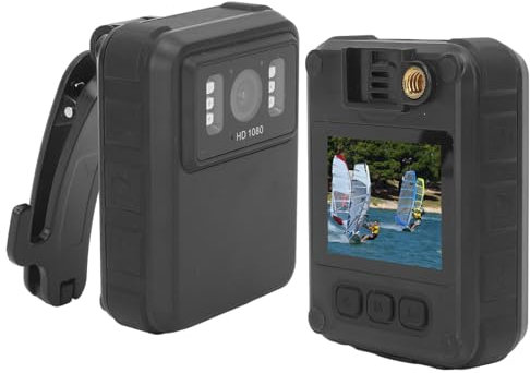 Dpofirs Waterproof Body Camera with Audio and Video Recording, Wearable Camera Sports Action Cameras for Sports Hiking, Body Worn Cameras with Clip, 128GB Expandable, 1/4, Loop Recording