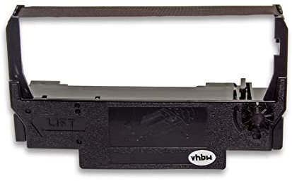 vhbw 1x Farbband Schriftband kompatibel mit Epson TM 270, TM 300 CE Nadeldrucker, Bondrucker - Schwarz
