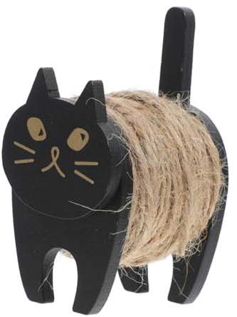 HAWILLOSCH 1set Adorable Cat Cord Reel Decorative Rope Organizer for Cables Lightweight Thread Holder for Home Office Use