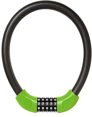 Bicycle Combination Lock, Schwarz, 90 cm, Fahrradschloss 5-stellige Kombination Anti-Diebstahl-Fahrradkette(Green,60cm)