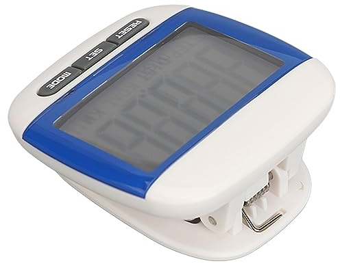 Podómetro para Caminar con Pantalla LCD Grande, Contador de Pasos, Es Decir, Distancia para Personas Mayores, Adultos, Ejercicio, Contador de Pasos con Clip para Caminar