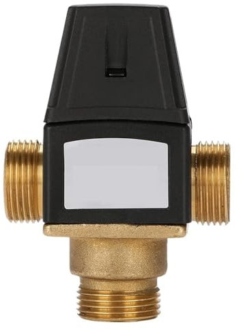 DNMBVQJB Valvola miscelatrice termostatica a 3 Vie DN20 con Filettatura Maschio Valvola miscelatrice in Ottone for Piccola circolazione del Riscaldamento a Pavimento
