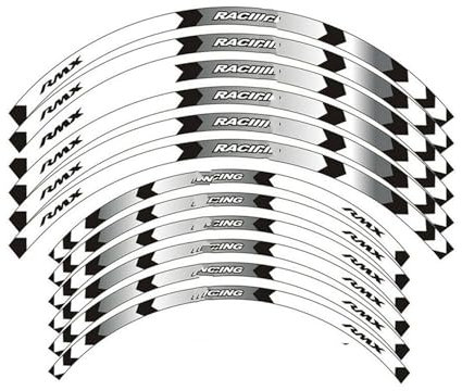 Moto Llantas Para S&uzuki Para Rmx 450z 2010 2017-2019 21 18 Cinta Adhesiva Con Rayas Llantas Moto Scooter Pegatinas