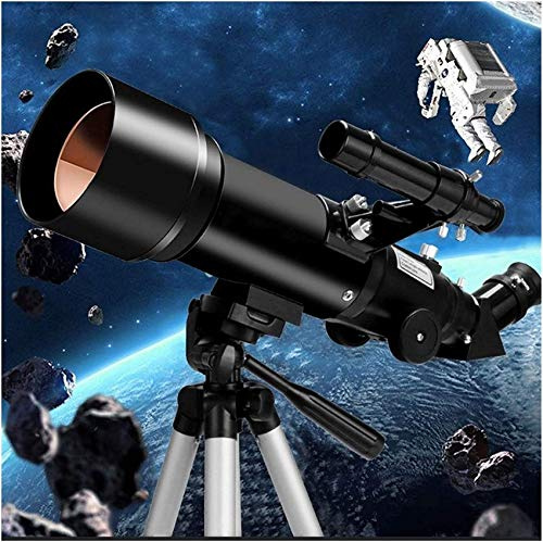 JQQJZLC Teleskop Einsteiger-Astronomisches Teleskop, Teleskope für Astronomie-Anfänger, Kinderteleskop, 70 mm Apertur, 400 mm AZ-Mount-Refraktor-Teleskop, das (Farbe: Paket 3) (Paket 3) Teleskop