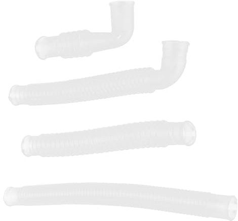 HEALEEP 4 Stück Wasserzulaufschlauch Waschmaschine Pvc Schlauch 1,5cm Innendurchmesser Langlebig Hochdruckbeständig Für Automatische Waschmaschinen Mit Gewindeadapter