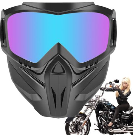 Goggles Face Cover - Safety Glasses, Protective Shades | Anti Uv Adjustable Protective Glasses for Riding Motorbikes, Comfortable Fit for Construction and Lab Work, Safety Goggles with Face Shield