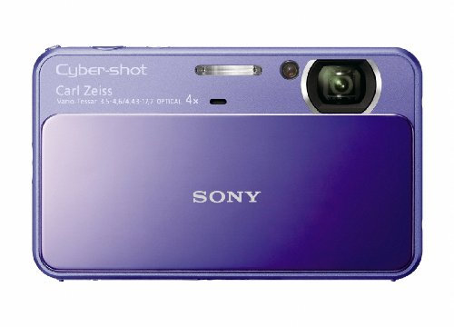 Sony Cyber-Shot DSC-T110 16.1 MP Digital Still Camera with Carl Zeiss Vario-Tessar 4x Optical Zoom Lens and 3.0-inch Touchscreen Violet (Renewed)