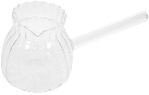 CLISPEED Lattiera con Pitcher Latte e Sciroppo e Caffetteria Design Trasparente e