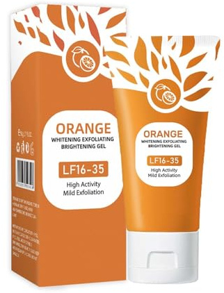 Aufhellendes Peeling, Natürliche Orangen-Gesichtsreinigung,Bleichen Und Aufhellen, Orange Exfoliating Gel, Porenreiniger Gesicht, Aufhellendes Peeling-Gel (1 Stück)