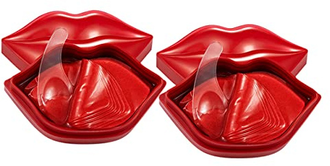 Veemoon 40Pcs Lip Care Mask Set Moisturizing Essence Lip Pads for Hydration Wrinkle Prevention for Daily Use Gifting