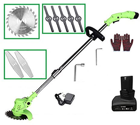 , Piccolo Tosaerba Portatile per Uso Domestico con Batteria al Litio, Ricaricabile, Multifunzionale, per diserbo, Giardino, Prato, Giardinaggio all'aperto