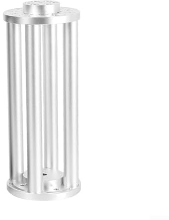Niceminiwall Trípode ecuatorial para telescopio astronómico, aleación de aluminio, sección elevadora, sección ecuatorial, 200/300 mm, para Eq3 Eq5 (300 mm, plateado)